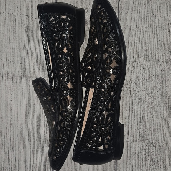 Kate Spade New York Caffrey Cut-Out Leather Loafers Black Size 9.5 - Picture 4 of 9